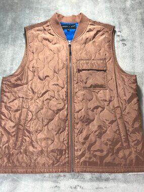 Edgar and Ash Mens Vest Size XL - Copper color - Quilted Puffer